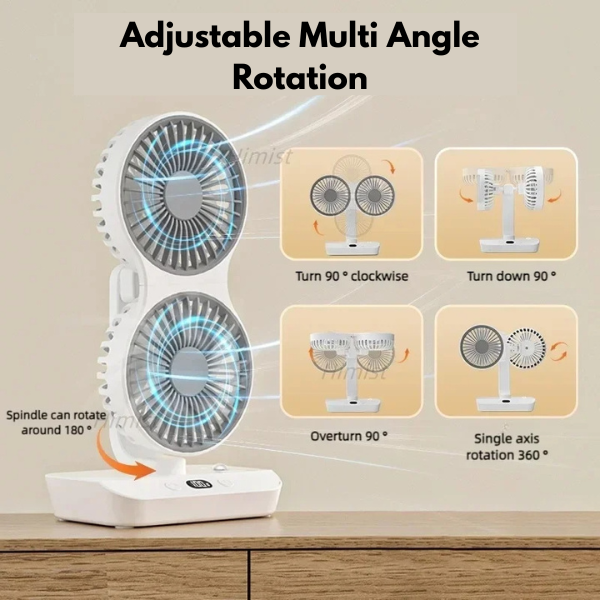 Double-headed Oscillating fan