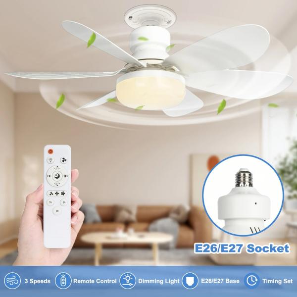 E27/B22 Socket Ceiling Fan