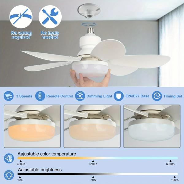 E27/B22 Socket Ceiling Fan