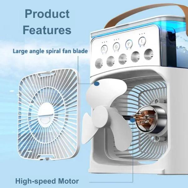 Mini-Cooling Fan with Mist Spray feature